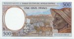 Central African States, 500 Franc, P-0401La