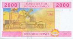 Central African States, 2,000 Franc, P-0408A