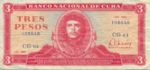 Cuba, 3 Peso, P-0107a v3