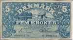 Denmark, 5 Krone, P-0030g