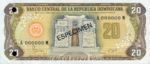 Dominican Republic, 20 Peso Oro, P-0120s1