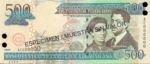 Dominican Republic, 500 Peso Oro, P-0172s