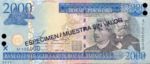 Dominican Republic, 2,000 Peso Oro, P-0174s