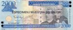 Dominican Republic, 2,000 Peso Oro, P-0181s