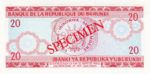 Burundi, 20 Franc, P-0027cs