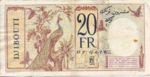 French Somaliland, 20 Franc, P-0007b