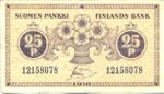 Finland, 25 Penniä, P-0033 Sign.1