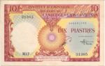 French Indochina, 10 Piastre, P-0107