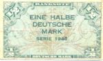 Germany - Federal Republic, 1/2 Deutsche Mark, P-0001a