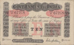 India, 10 Rupee, A-0010k
