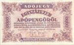 Hungary, 100,000 Adopengo, P-0144a