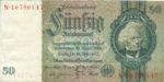 Germany, 50 Reichsmark, P-0182a F