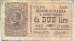 Italy, 2 Lira, P-0037a