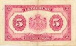 Luxembourg, 5 Franc, P-0043b