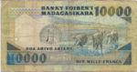 Madagascar, 2,000/10000 Ariary/Franc, P-0070b