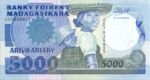 Madagascar, 1,000/5000 Ariary/Franc, P-0073b
