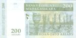 Madagascar, 200/1000 Ariary/Franc, P-0087b