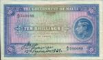 Malta, 10 Shilling, P-0013