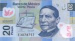 Mexico, 20 Peso, P-0122b