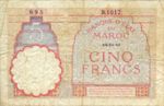 Morocco, 5 Franc, P-0023Ab
