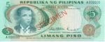 Philippines, 5 Peso, P-0148s