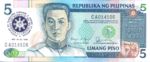 Philippines, 5 Peso, P-0175a