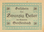 Austria, 20 Heller, FS 992b