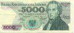 Poland, 5,000 Zloty, P-0150a