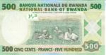 Rwanda, 500 Franc, P-0030 v2