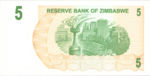 Zimbabwe, 5 Dollar, P-0038,RBZ B29a