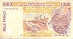 West African States, 1,000 Franc, P-0411Df