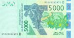 West African States, 5,000 Franc, P-0417Dc