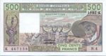 West African States, 500 Franc, P-0706Kd