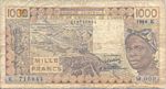 West African States, 1,000 Franc, P-0707Kd