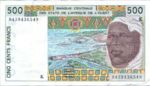 West African States, 500 Franc, P-0710Kd