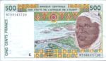 West African States, 500 Franc, P-0710Kg