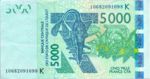West African States, 5,000 Franc, P-0717KNew