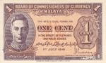 Malaya, 1 Cent, P-0006