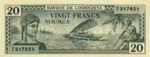 New Caledonia, 20 Franc, P-0049
