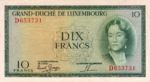 Luxembourg, 10 Franc, P-0048a Sign.2