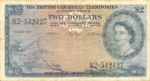 British Caribbean Territories, 2 Dollar, P-0008b