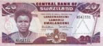 Swaziland, 20 Lilangeni, P-0017a