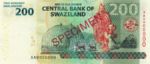 Swaziland, 200 Lilangeni, P-0040s
