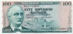 Iceland, 100 Krone, P-0044a Sign.3