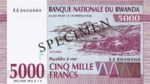 Rwanda, 5,000 Franc, P-0025s