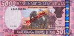 Rwanda, 5,000 Franc, P-0033as