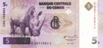 Congo Democratic Republic, 5 Franc, P-0086a