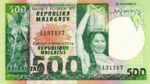 Madagascar, 100/500 Ariary/Franc, P-0064a