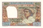 Madagascar, 10/50 Ariary/Franc, P-0061