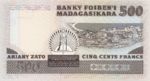 Madagascar, 100/500 Ariary/Franc, P-0067b